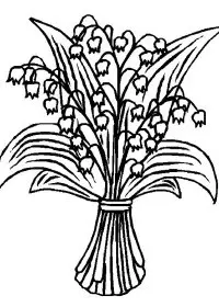 Fisă de colorat cu Flori lacramioare de colorat p23