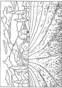 Fisă de colorat cu Flori lavanda de colorat p07