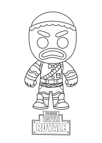 Fisă de colorat cu Fortnite p10
