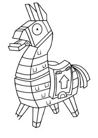 Fisă de colorat cu Fortnite p11