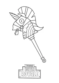 Fisă de colorat cu Fortnite p15