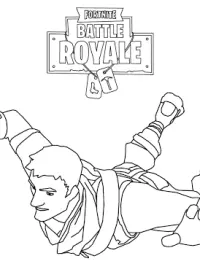 Fisă de colorat cu Fortnite p16