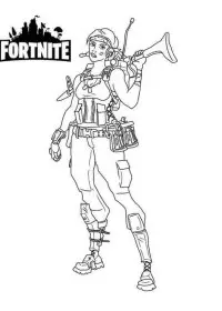 Fisă de colorat cu Fortnite p19