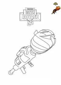 Fisă de colorat cu Fortnite p21