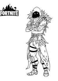 Fisă de colorat cu Fortnite p22