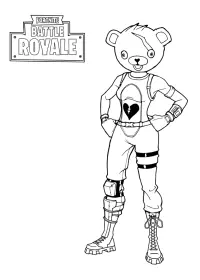 Fisă de colorat cu Fortnite p23