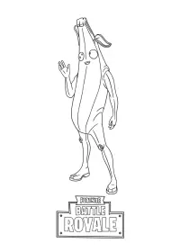 Fisă de colorat cu Fortnite p5