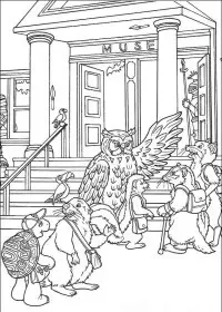 Fisă de colorat cu Franklin the turtle de colorat p07