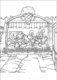 Fisă de colorat cu Franklin the turtle de colorat p14