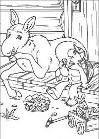 Fisă de colorat cu Franklin the turtle de colorat p17