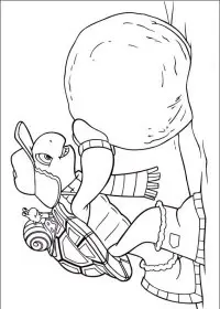 Fisă de colorat cu Franklin the turtle de colorat p24