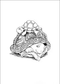 Fisă de colorat cu Franklin the turtle de colorat p43