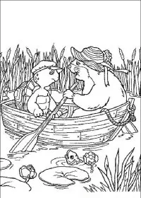 Fisă de colorat cu Franklin the turtle de colorat p50