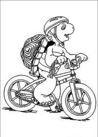 Fisă de colorat cu Franklin the turtle de colorat p53