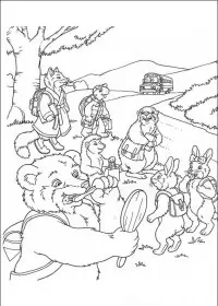 Fisă de colorat cu Franklin the turtle de colorat p61