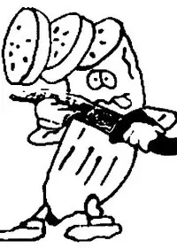 Fisă de colorat cu Fructe banane de colorat p11