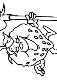 Fisă de colorat cu Fructe capsune de colorat p08