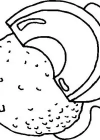 Fisă de colorat cu Fructe de colorat p10