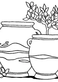 Fisă de colorat cu Fructe de colorat p23