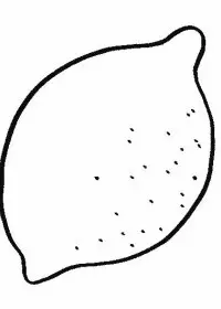 Fisă de colorat cu Fructe lamaie de colorat p02