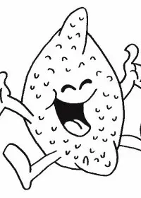 Fisă de colorat cu Fructe lamaie de colorat p08