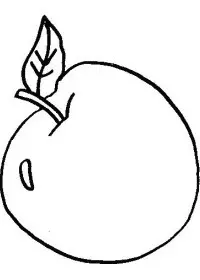 Fisă de colorat cu Fructe mere de colorat p01