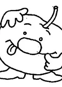 Fisă de colorat cu Fructe mere de colorat p04