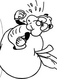 Fisă de colorat cu Fructe mere de colorat p07