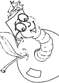 Fisă de colorat cu Fructe mere de colorat p10