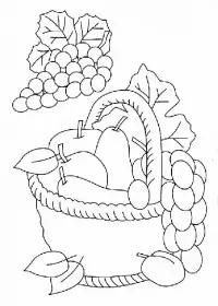 Fisă de colorat cu Fructe si legume de colorat p07