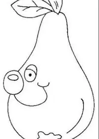 Fisă de colorat cu Fructe si legume de colorat p18