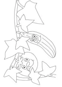 Fisă de colorat cu Fructe si legume de colorat p28