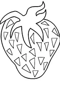 Fisă de colorat cu Fructe si legume de colorat p42