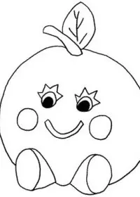 Fisă de colorat cu Fructe si legume de colorat p46