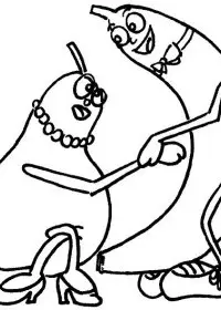 Fisă de colorat cu Fructe si legume de colorat p54