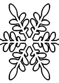 Fisă de colorat cu Fulgi de nea de colorat p05