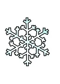 Fisă de colorat cu Fulgi de nea de colorat p11