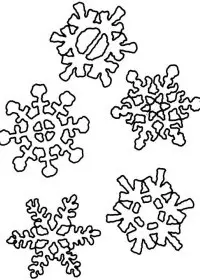 Fisă de colorat cu Fulgi de nea de colorat p12