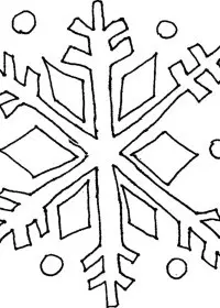 Fisă de colorat cu Fulgi de nea de colorat p13