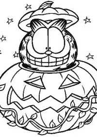 Fisă de colorat cu Garfield de colorat p07