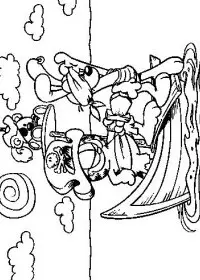 Fisă de colorat cu Garfield de colorat p08