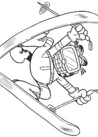 Fisă de colorat cu Garfield de colorat p09