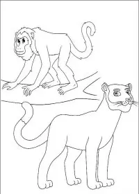 Fisă de colorat cu Go diego go de colorat p04