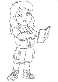 Fisă de colorat cu Go diego go de colorat p09