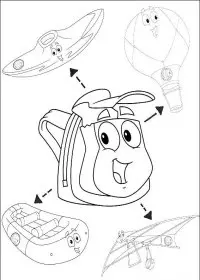 Fisă de colorat cu Go diego go de colorat p12