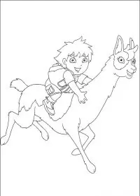 Fisă de colorat cu Go diego go de colorat p14