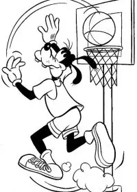 Fisă de colorat cu Goofy de colorat p04