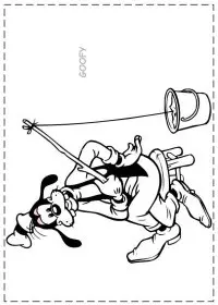 Fisă de colorat cu Goofy de colorat p10