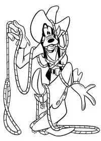 Fisă de colorat cu Goofy de colorat p16