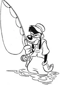 Fisă de colorat cu Goofy de colorat p17